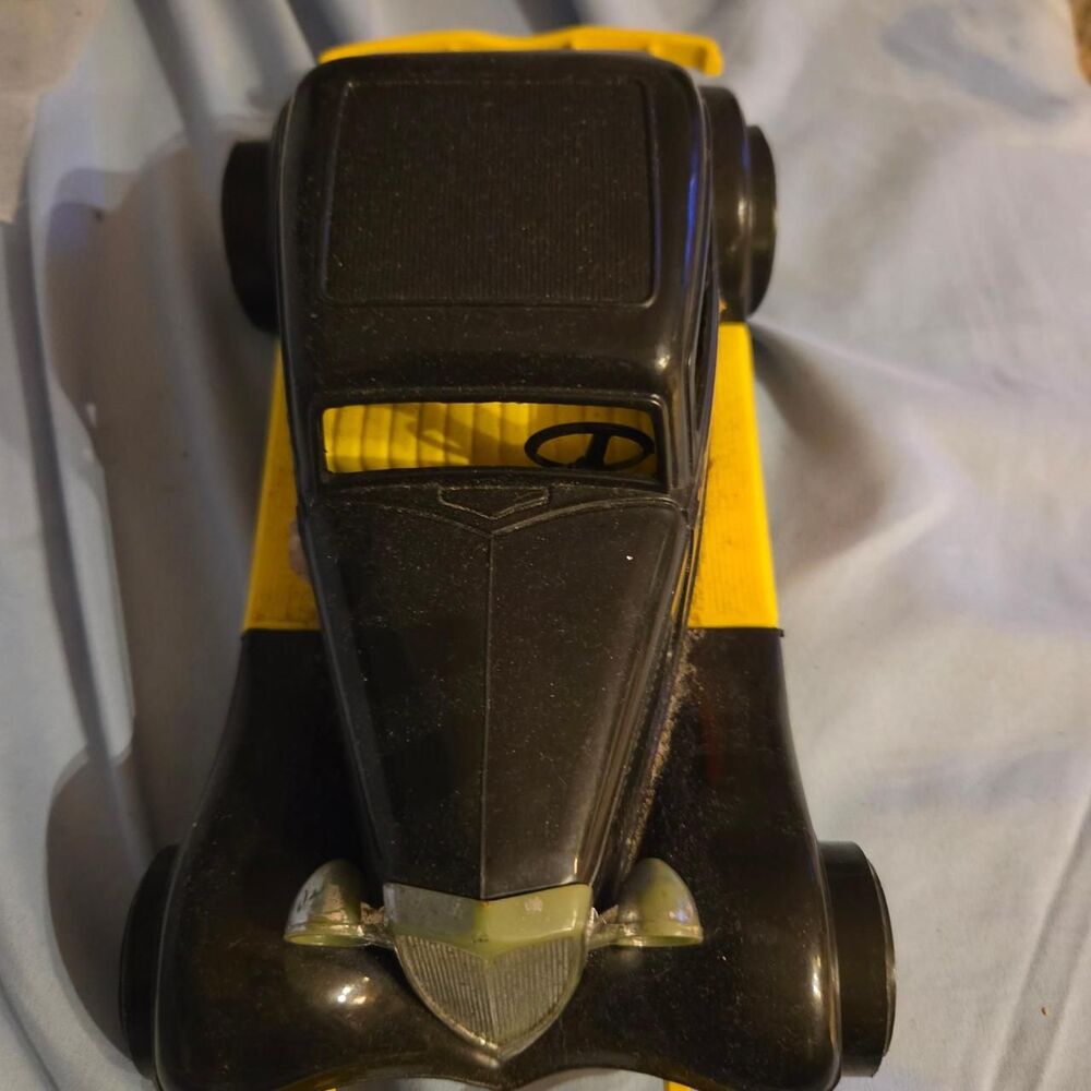 Vintage 1934 Ford Victoria Hot Rod Toy Car Black Flames 11.5” collectors  gift